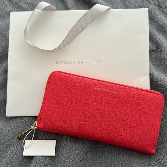 Estella Bartlett Handbags - Coral Zip Around Wallet